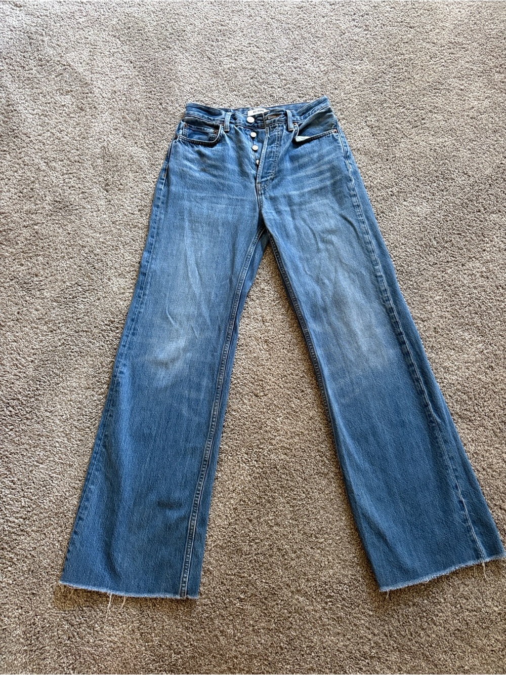 Re / Done high rise wide leg Jean